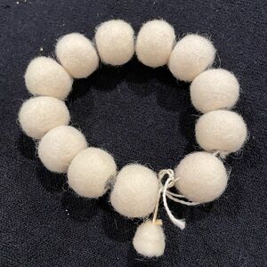 Hand felted wool bracelet
